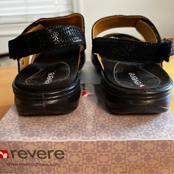 NIB Revere Como Leather Sandals, Adjustable sz 8 - Picture 7 of 14